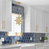 Moravian Star Pendant Chandelier Seeded Glass Gold Light 19 Inches